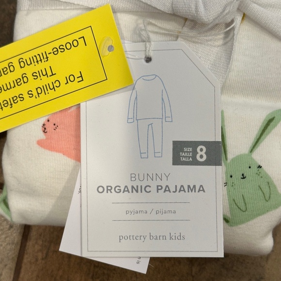 Modern Bunny Organic Cotton Pajama Set-PBK - Picture 5 of 7